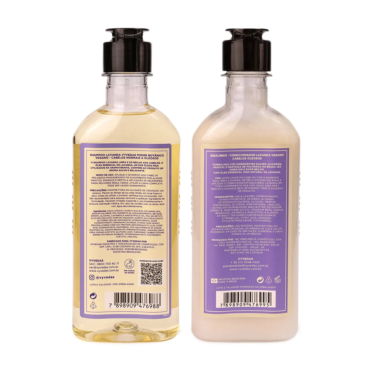 Kit Cabelos Vyvedas Limpeza Profunda Lavanda 300ml