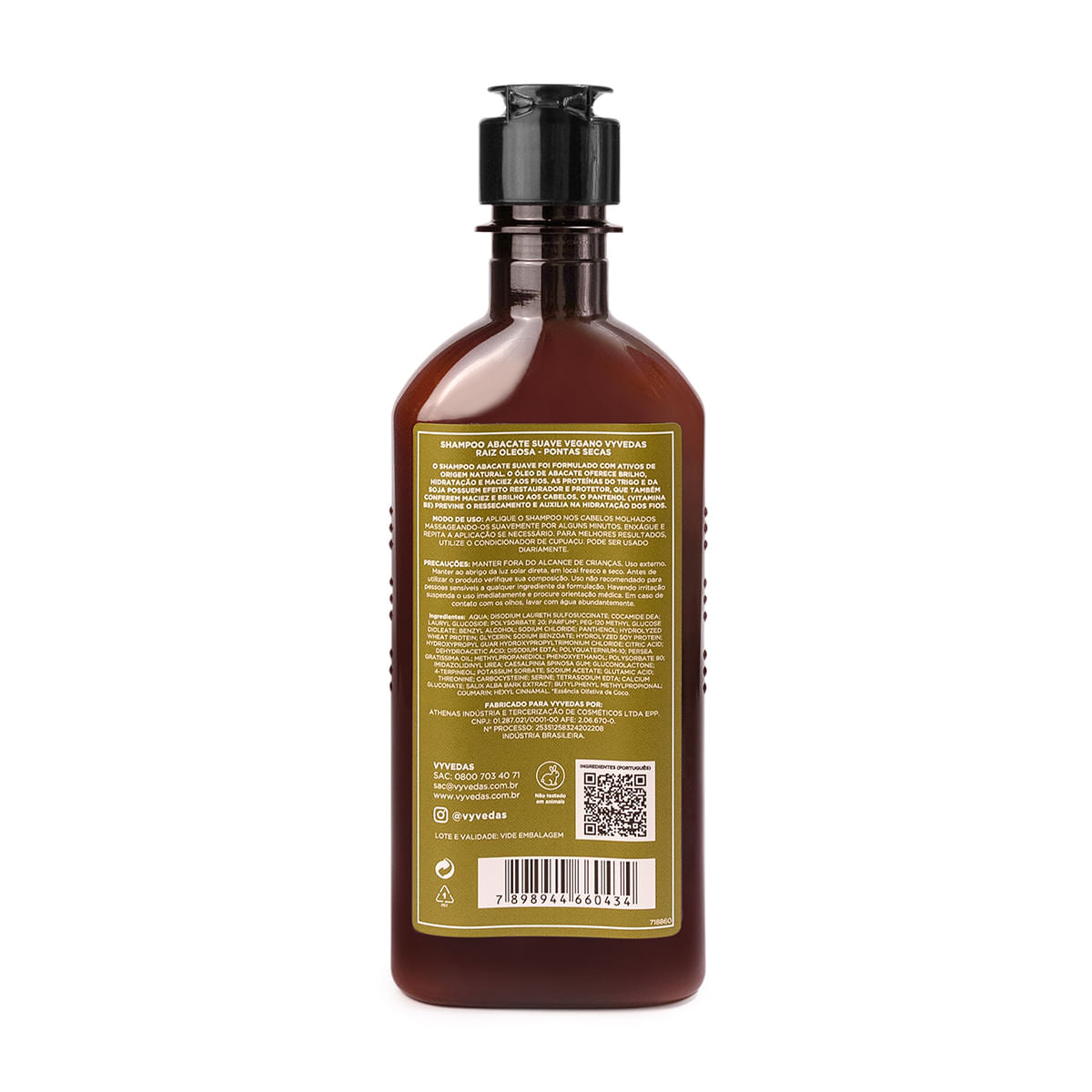 Shampoo Suave Vegano Vyvedas Abacate 300ml