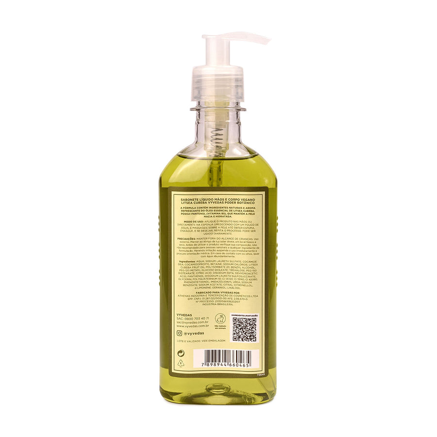 Sabonete Líquido Corporal Vyvedas Litsea Cubeba 300ml