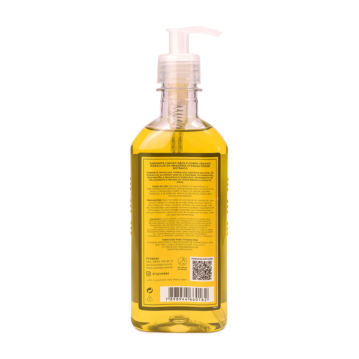 Sabonete Líquido Corporal Vyvedas Maracujá 300ml
