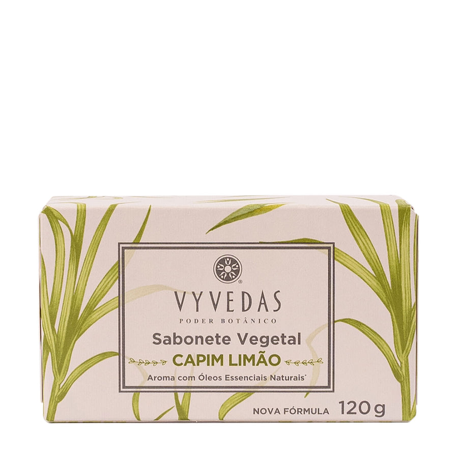 Sabonete Vegetal Vyvedas Capim Limão 120g