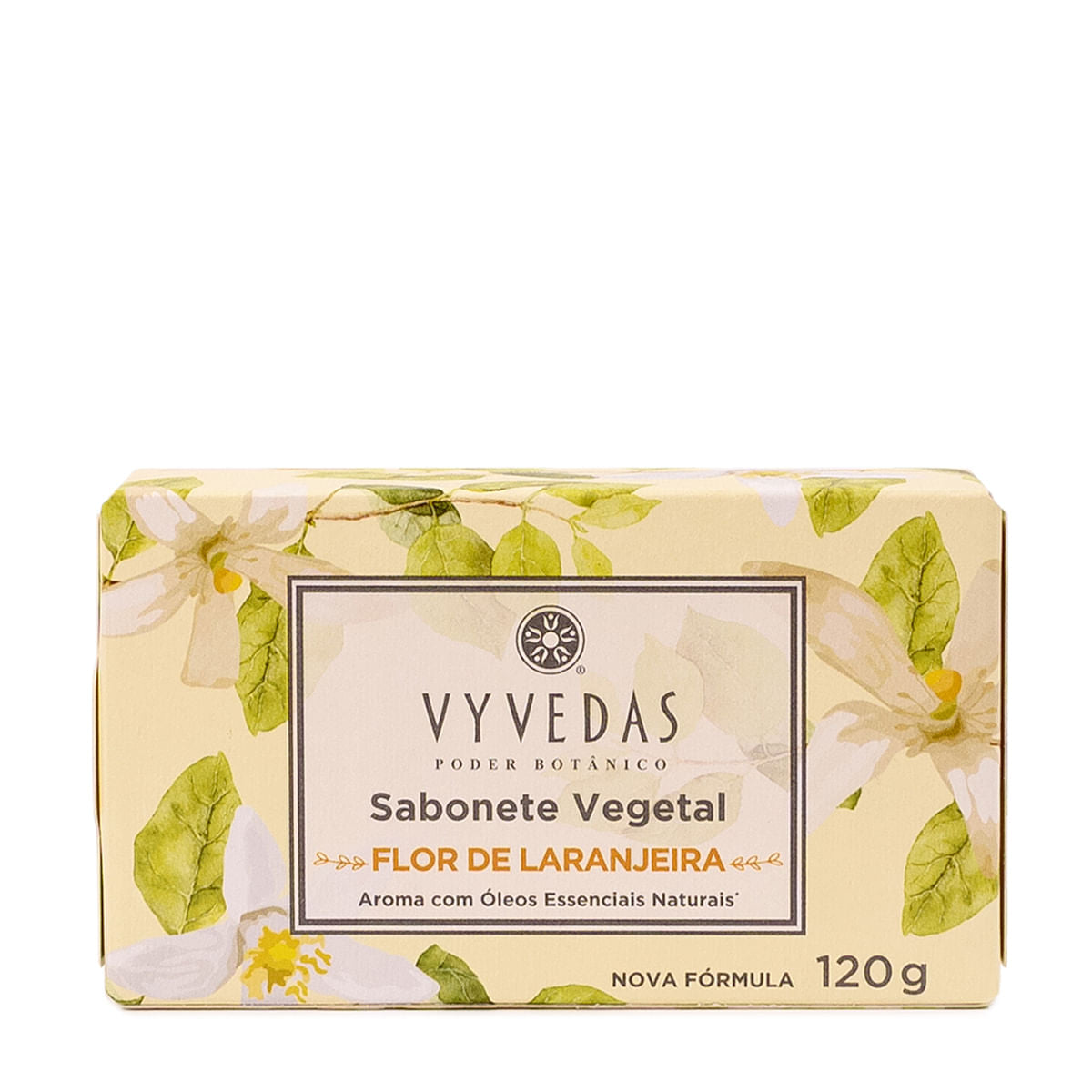 Sabonete em Barra Vegetal Vyvedas Flor de Laranjeira 120g