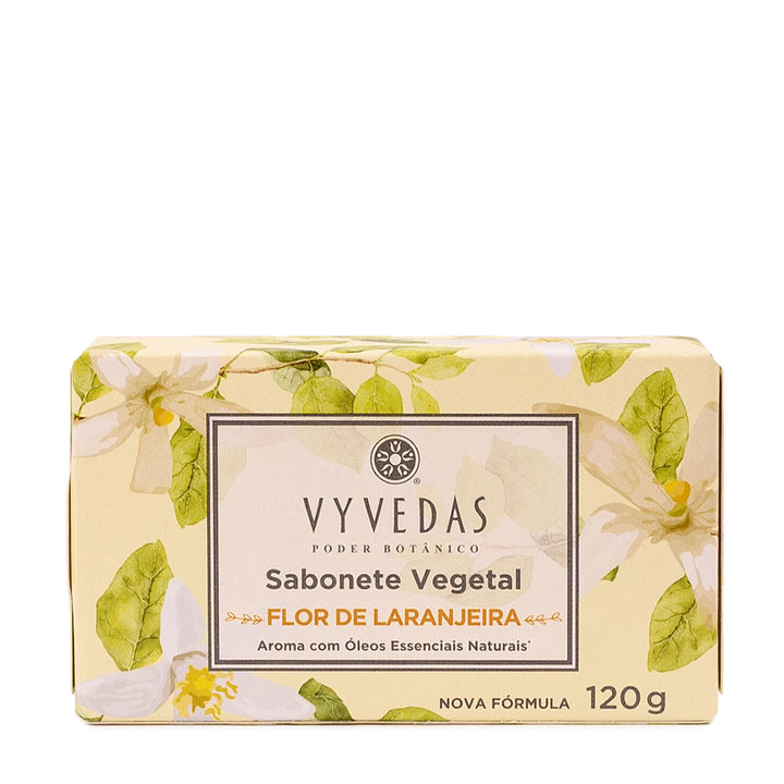 Sabonete em Barra Vegetal Vyvedas Flor de Laranjeira 120g