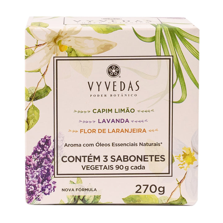 Kit Trio Sabonetes em Barra Vyvedas 270g
